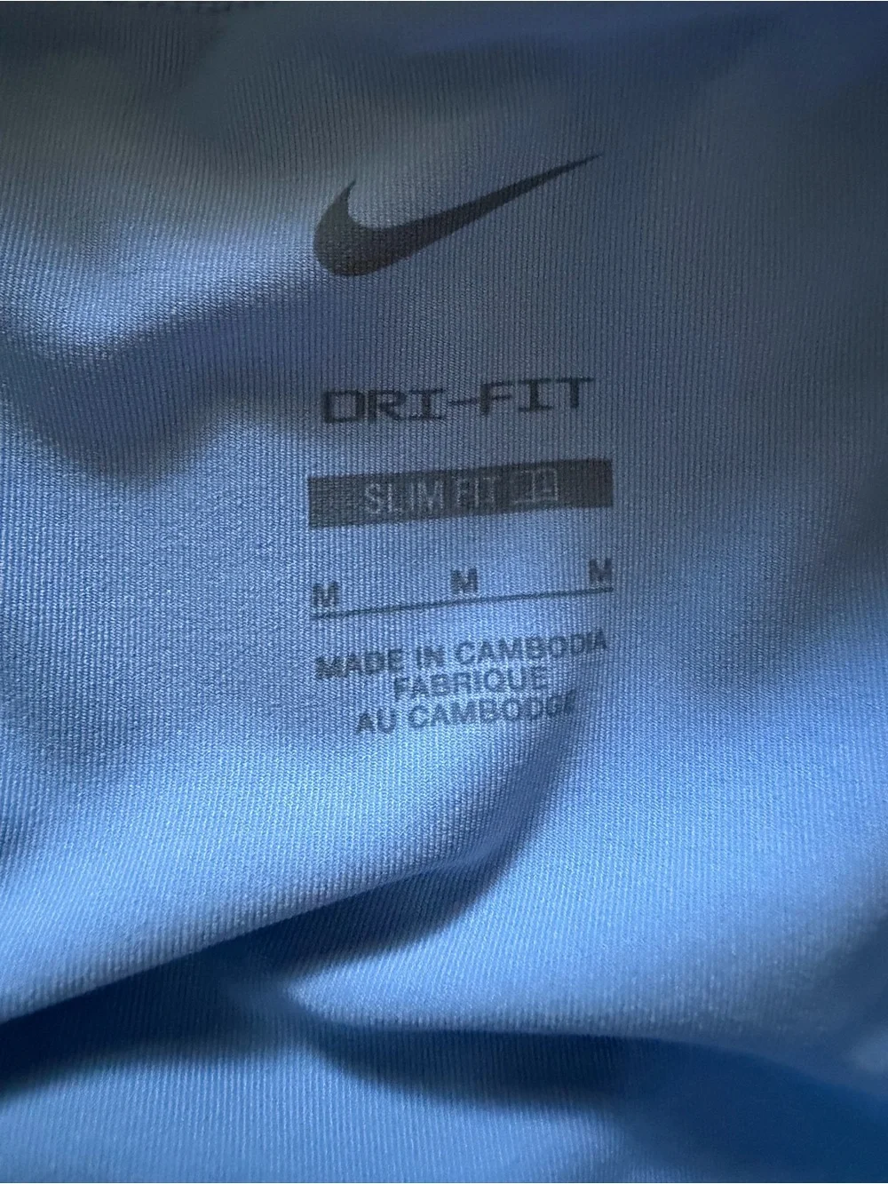 Nike Light Blue Floral Skort with White Blossom Print